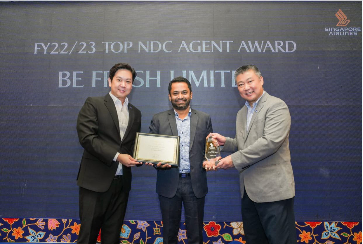 Singapore Airlines Top NDC Agent Award